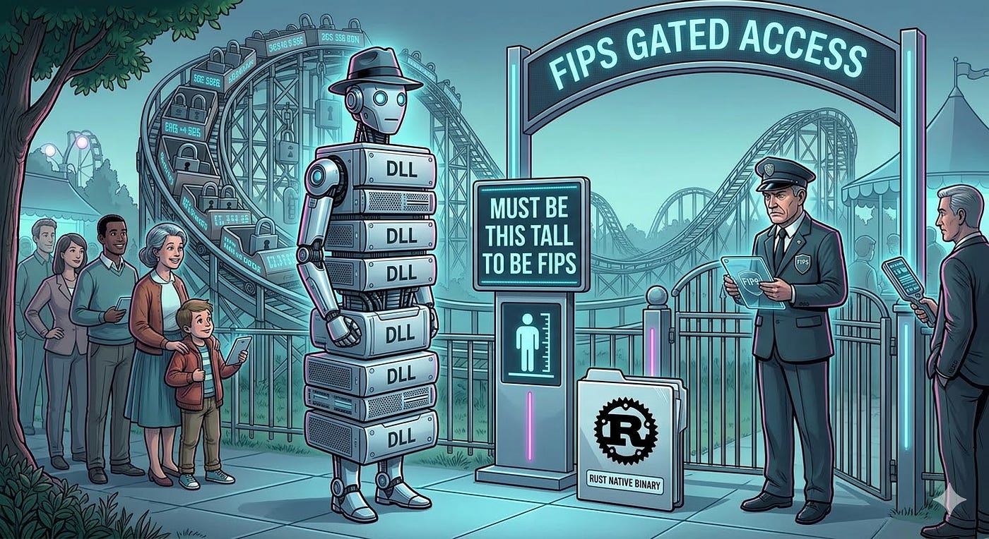 The Rust Cross-Platform FIPS Mirage: rustls, Linkers, and the Mandatory DLL