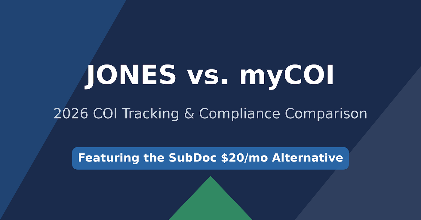 Jones vs. myCOI: 2026 COI Tracking & Compliance Comparison