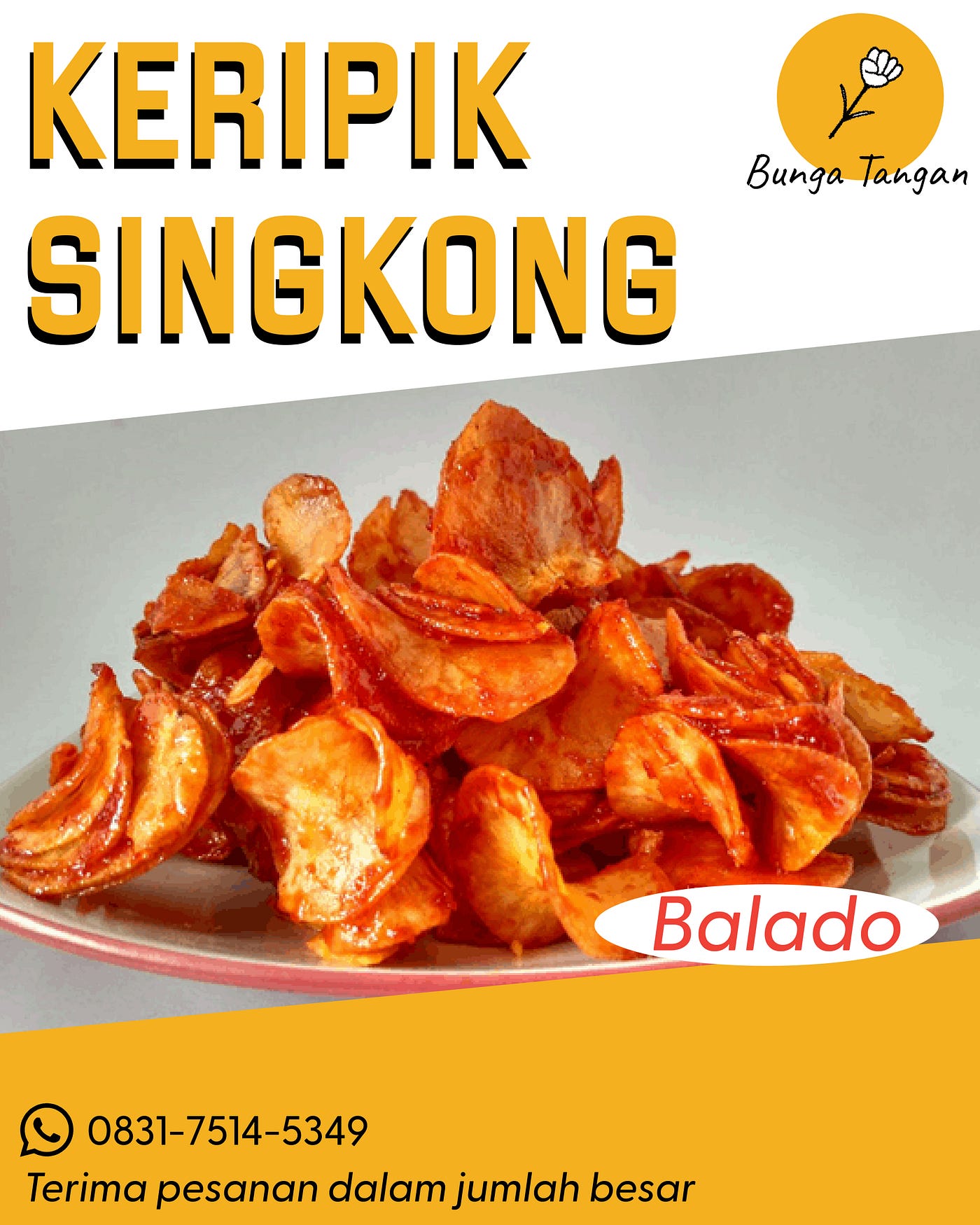 Jual Keripik Singkong Enak 0831–7514–5349