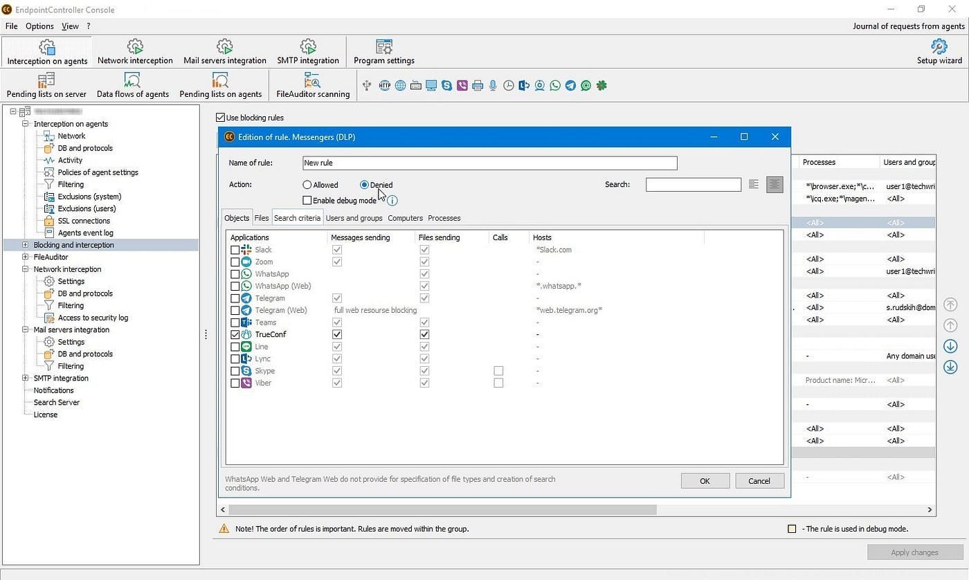 SearchInform Upgrades: FileAuditor on Linux, Alternative Method of Interception, Usability