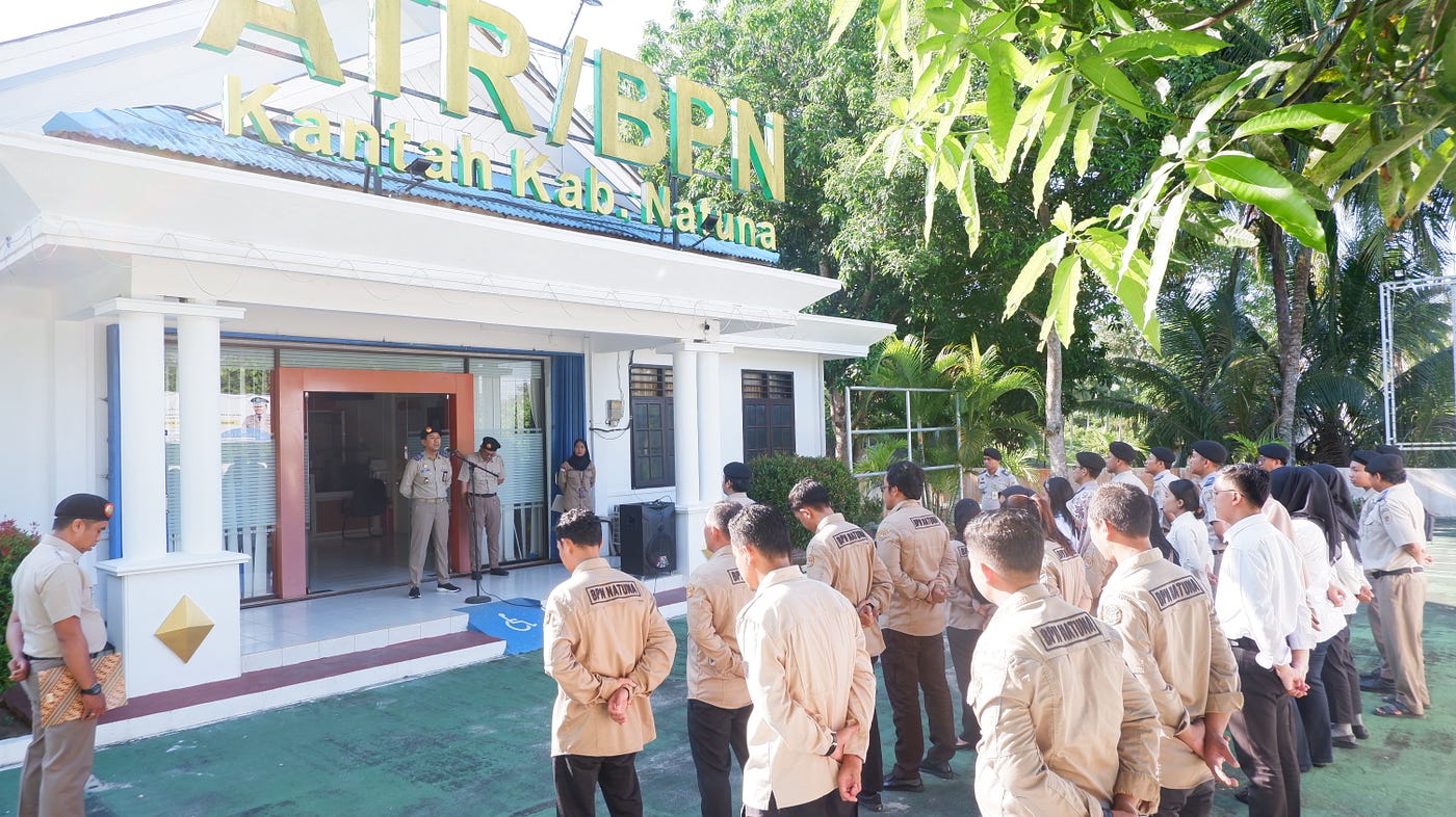 Kantor Pertanahan Kabupaten Natuna Gelar Apel Pagi Rutin, Sambut CPNS Baru dan ASN Pindahan