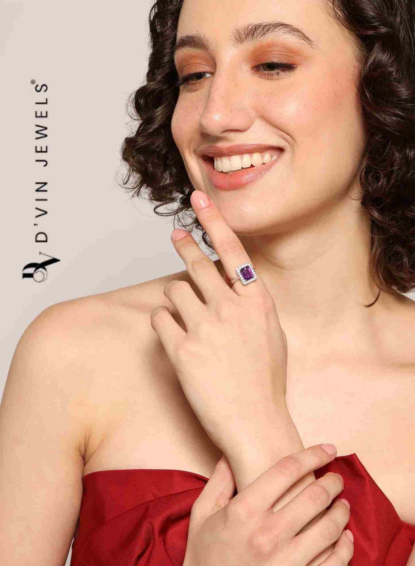 Amethyst Ring Melbourne — Elegant Luxury by D’VIN JEWELS