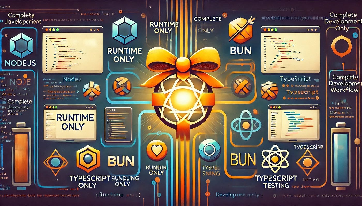 Node to run, Bun to dev…. In a previous article, I decided to use