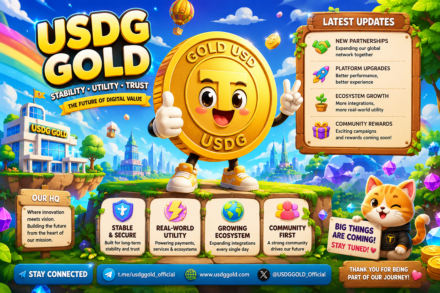 USD-GOLD (USDG): Building a Community-Driven Ecosystem, One Tap at a Time