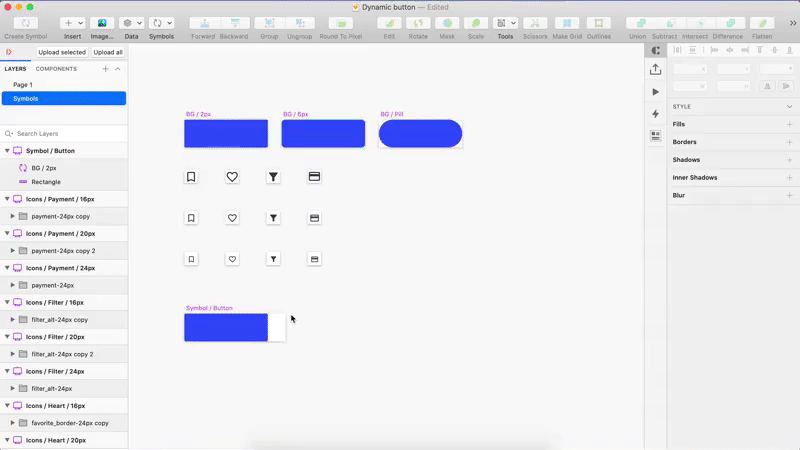 Simple Fully-Dynamic Button Component with Sketch | by Lior Mazza | Medium