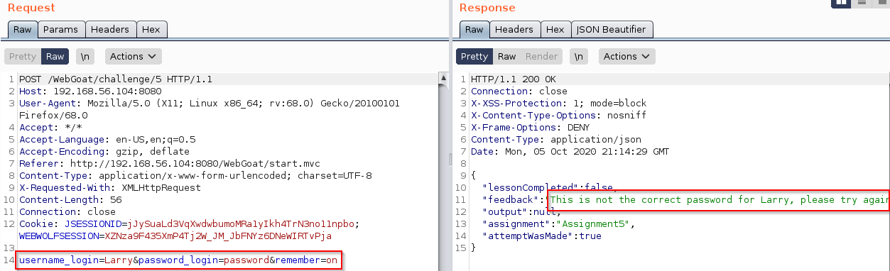 WebGoat Without password Challenge - InfoSec Write-ups