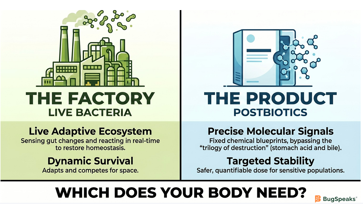 The Factory vs. The Product: Deciphering the Postbiotic Revolution
