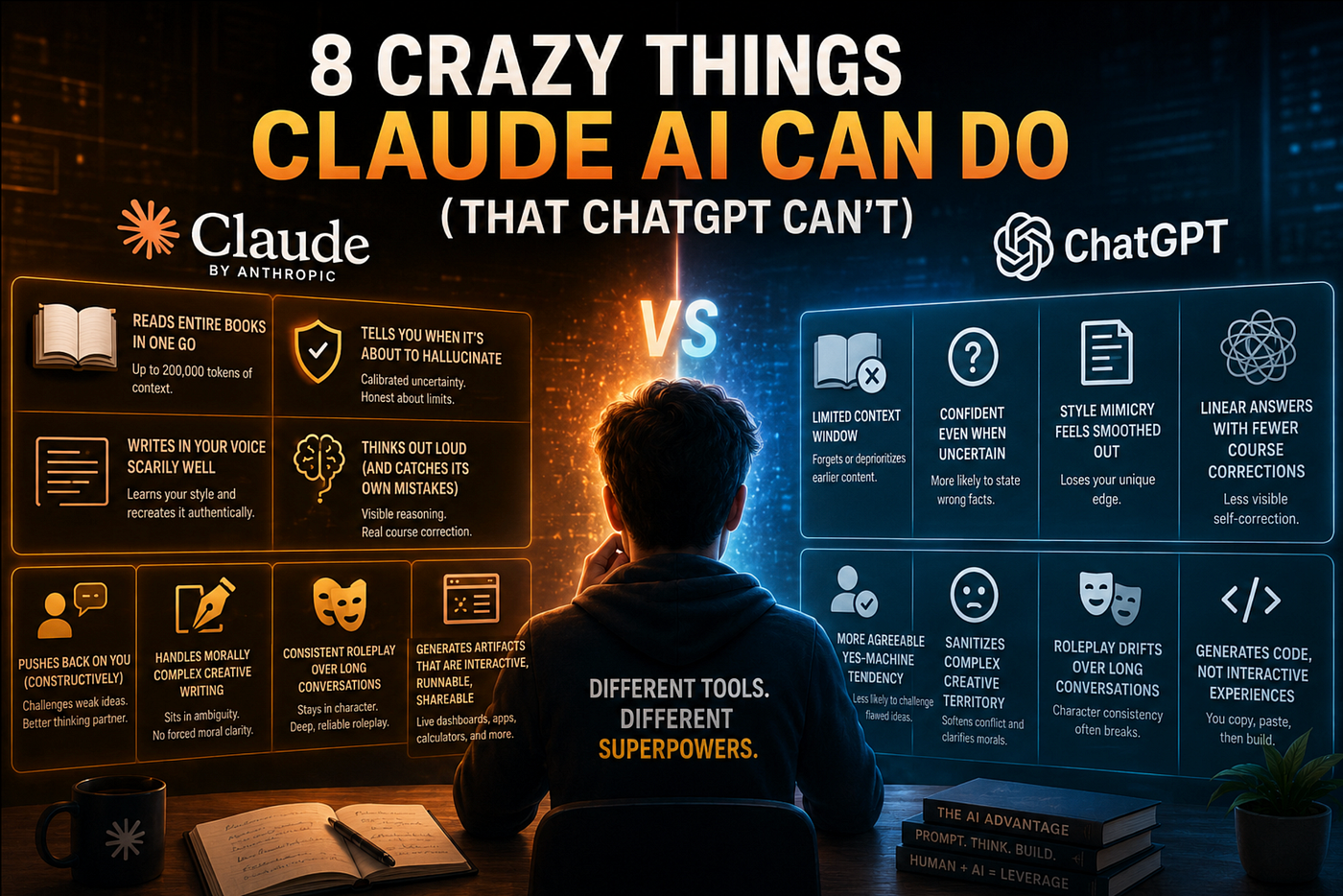 8 Crazy Things Claude AI Can Do (That ChatGPT Can’t)