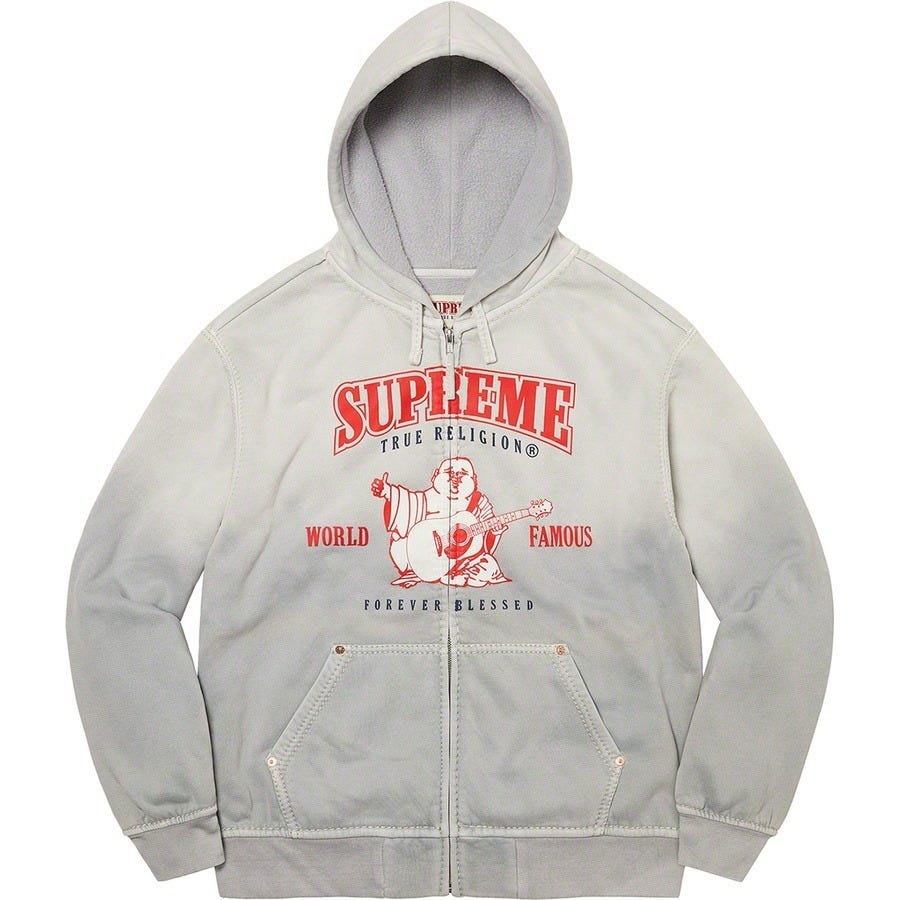 Supreme, Sweaters, Supreme Arc Logo Thermal Zip Up Sweatshirt Hoodie