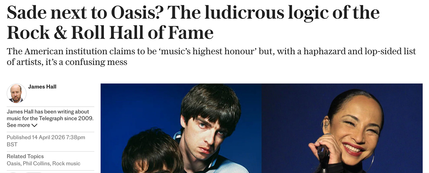 “Random and retro, it reads like a charity shop CD rack.” — James Hall for The Telegraph
