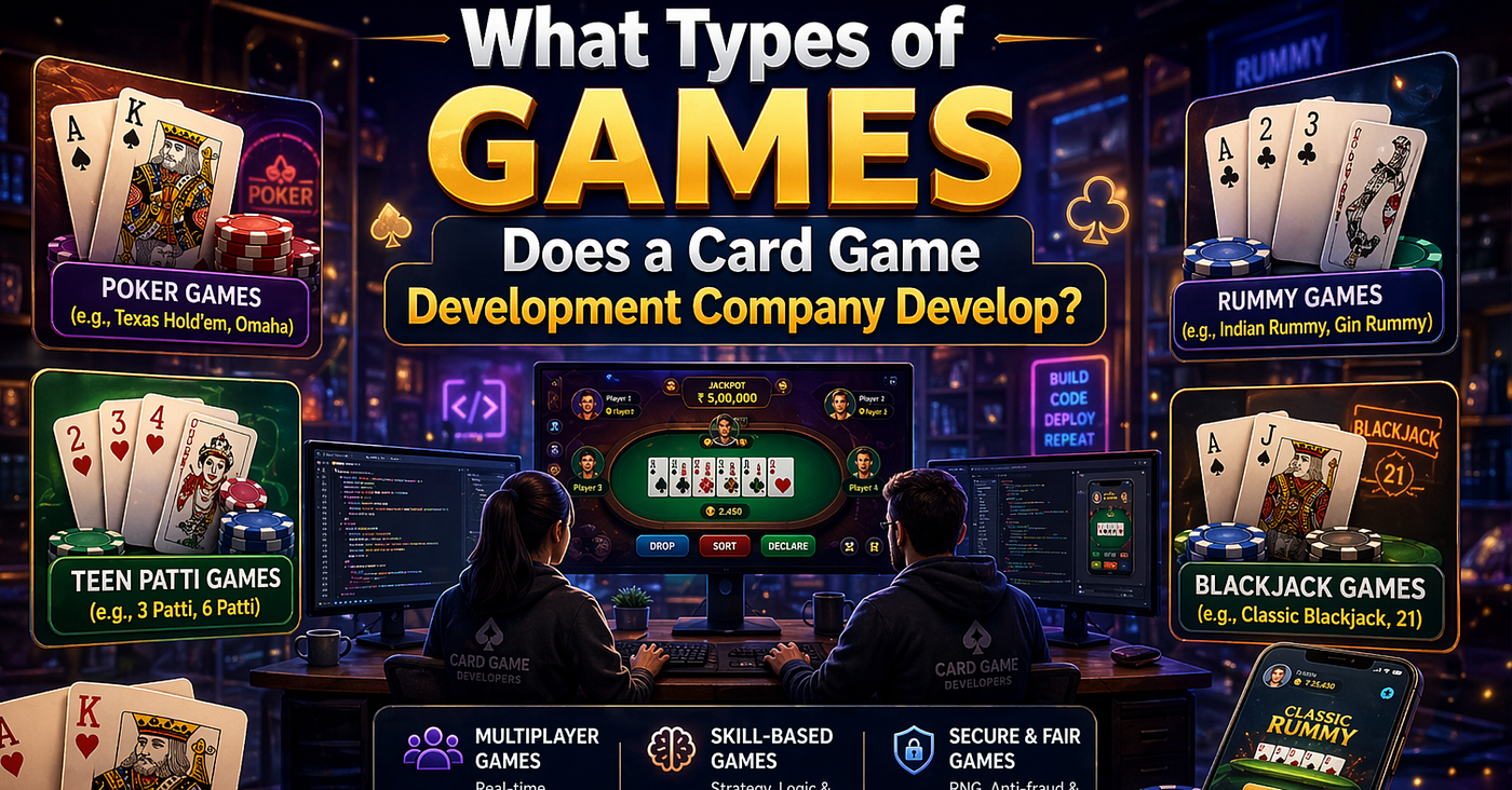 What Types of Games Does a Card Game Development Company Develop?
