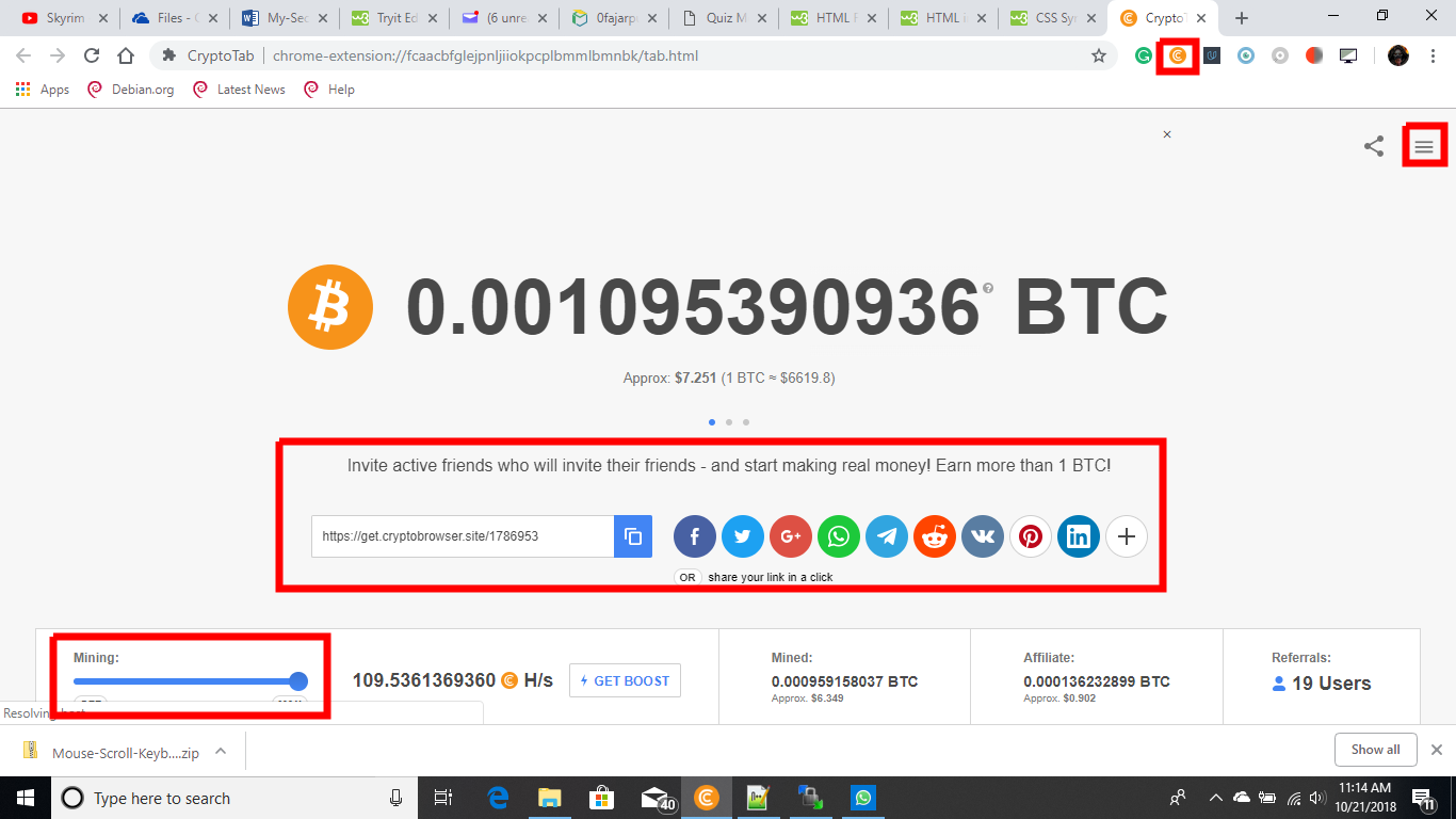 CryptoTab Browser - Easy way for Bitcoin Mining