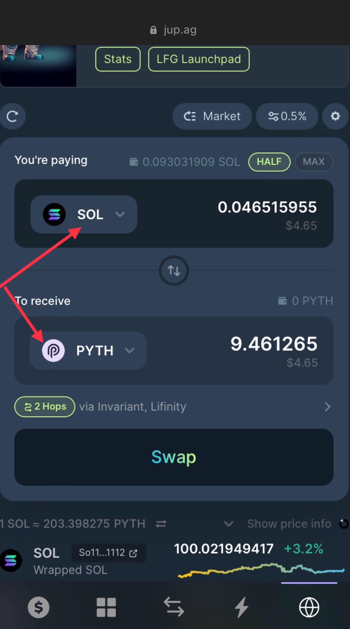How To Make A Swap On The Jupiter Exchange In 5 Easy Steps | by Steve  Beachy | Coinmonks | Medium
