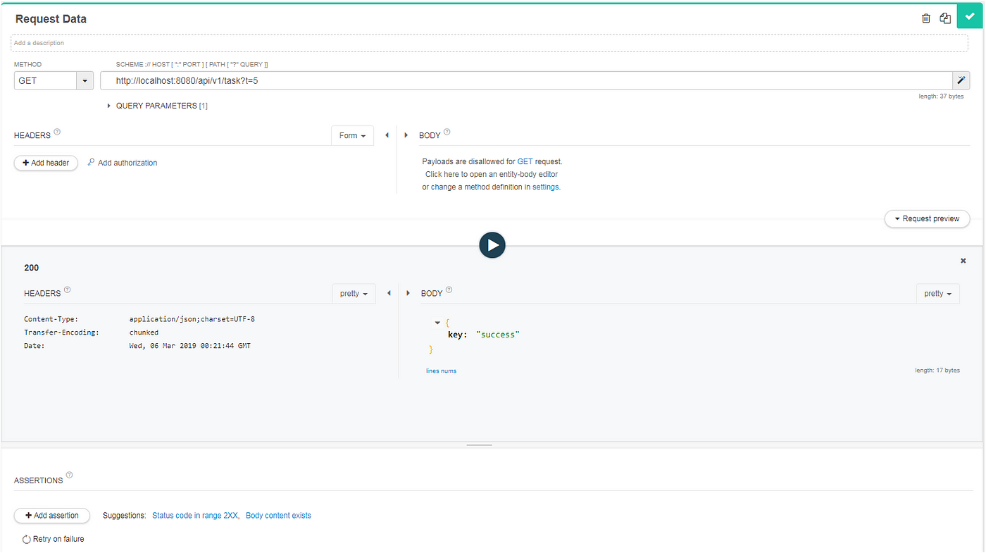Spring boot async rest deals api