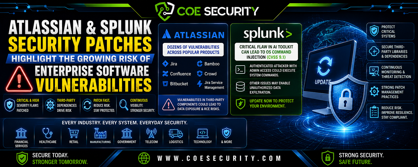 Atlassian and Splunk Security Patches Highlight the Growing Risk of Enterprise Software…