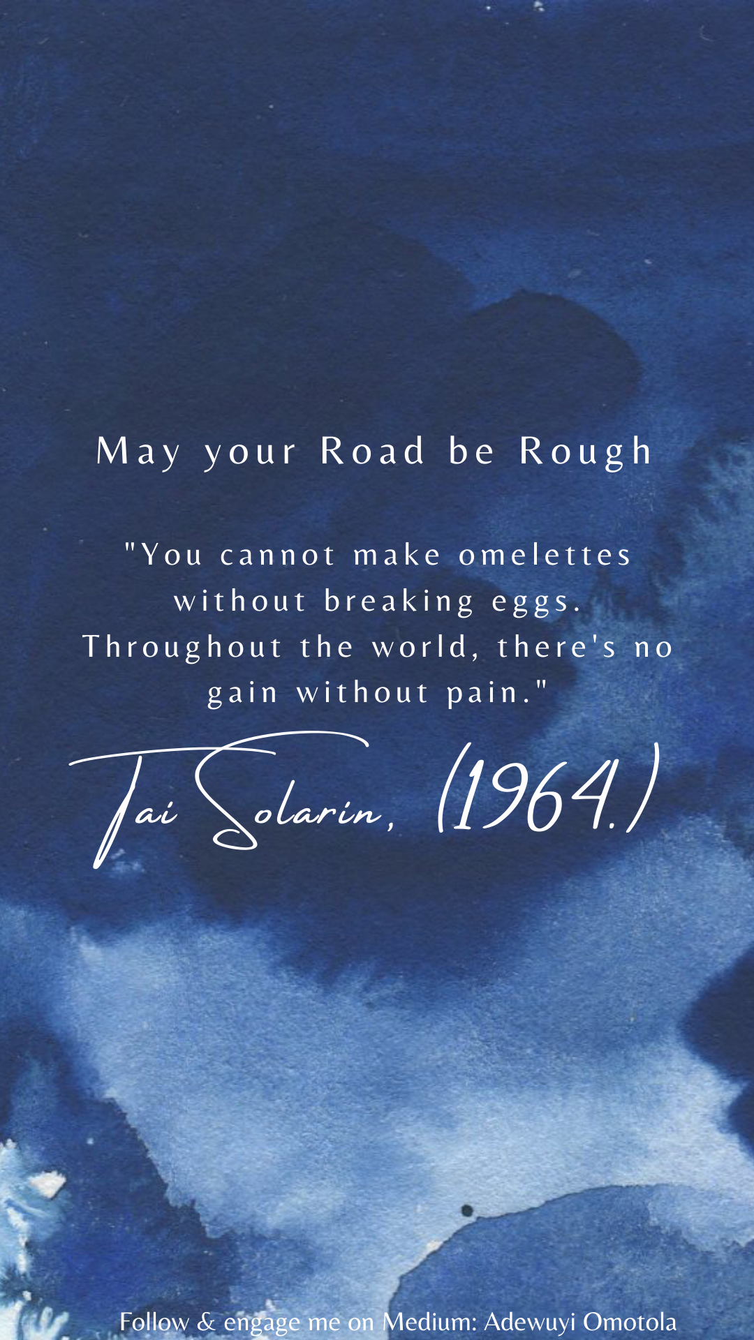 Tai Solarin Quotes