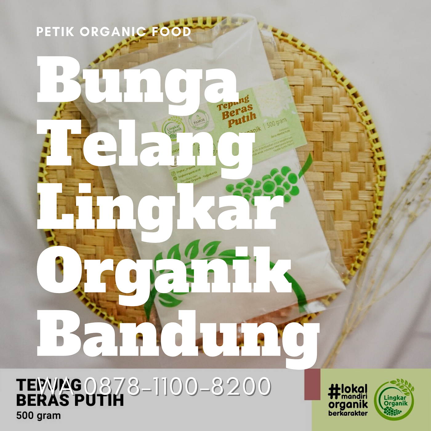 WA 0812–2212–3475, Ketan Hitam Lingkar Organik Bandung