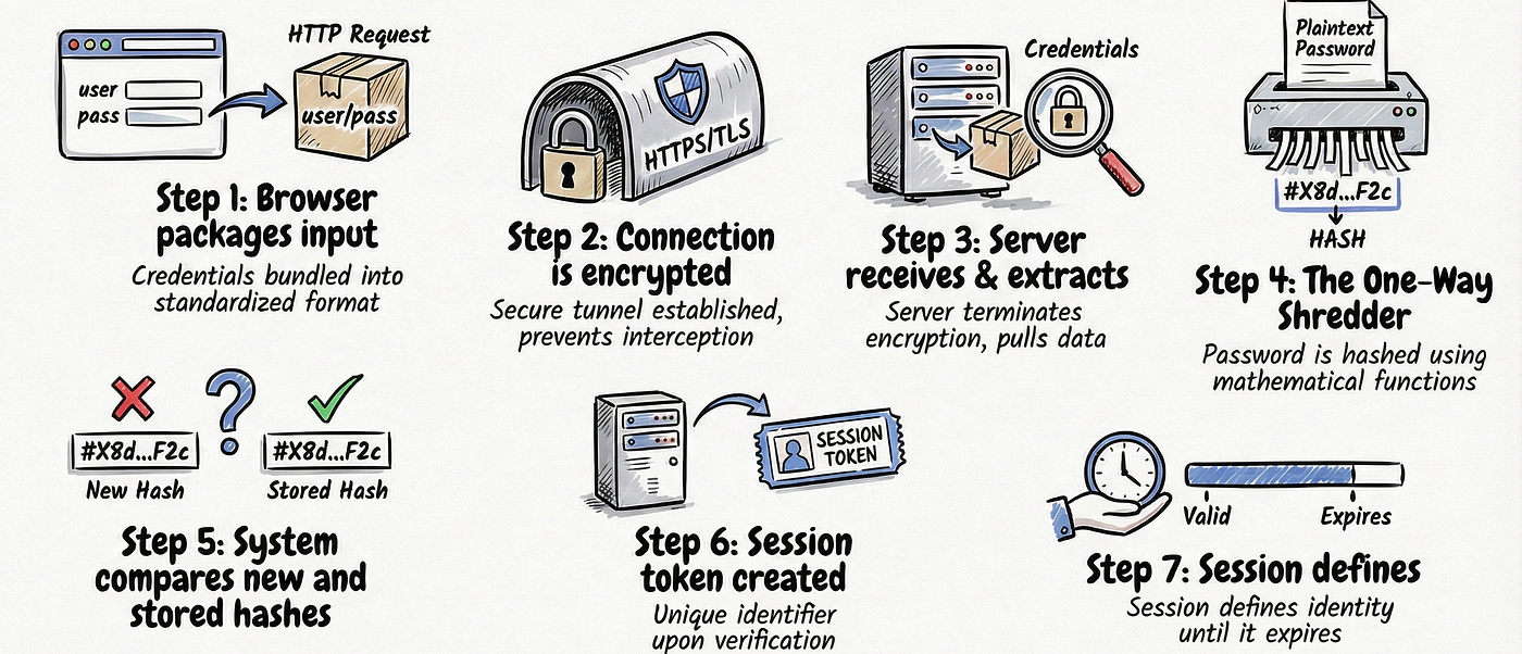 What actually happens when you click login?