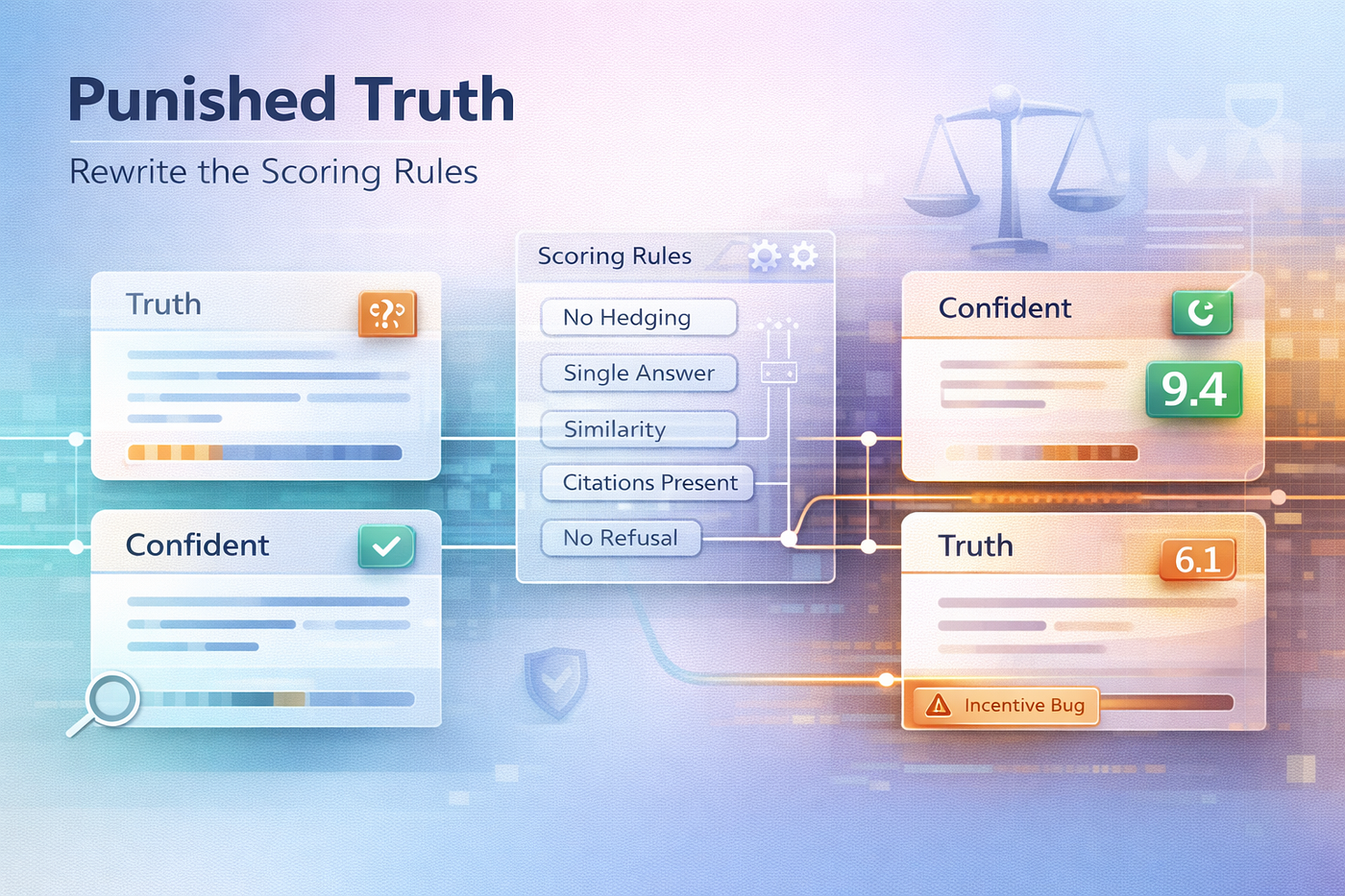 The Eval That Punished Truth: 7 Scoring Rules to Rewrite