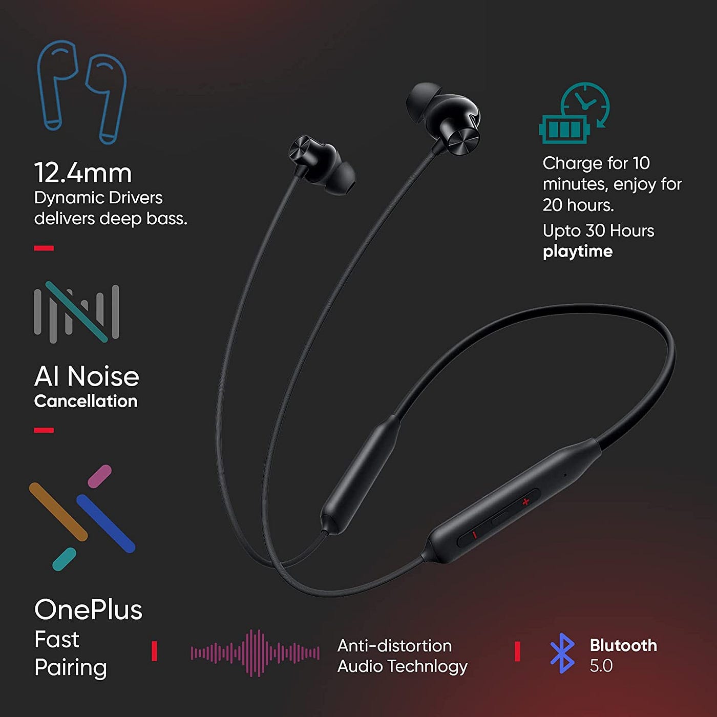 Oneplus Bullets Z2 Bluetooth Wireless in Ear Earphones with Mic, Bombastic  Bass — 12.4 Mm Drivers, 10 Mins Charge — 20 Hrs Music, 30 Hrs Battery Life  (Magico Black) | by Irfan Ahmed | Medium