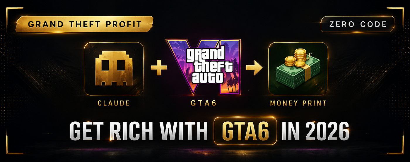 Get Rich Using Claude and GTA 6 in 2026 — No Code, faceless