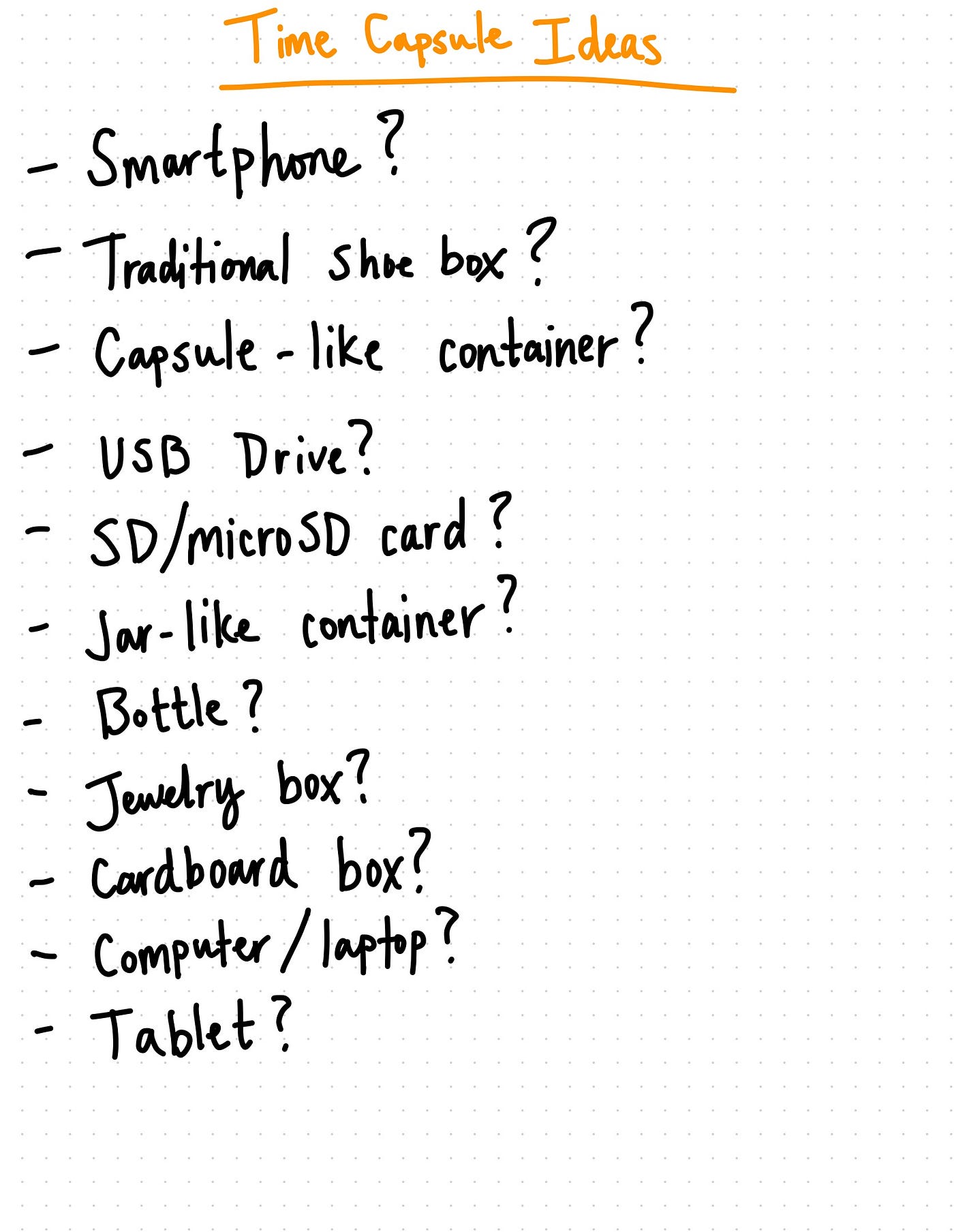 Week 8— Time Capsule — Part 2. Time Capsule Prototype | by Brendon