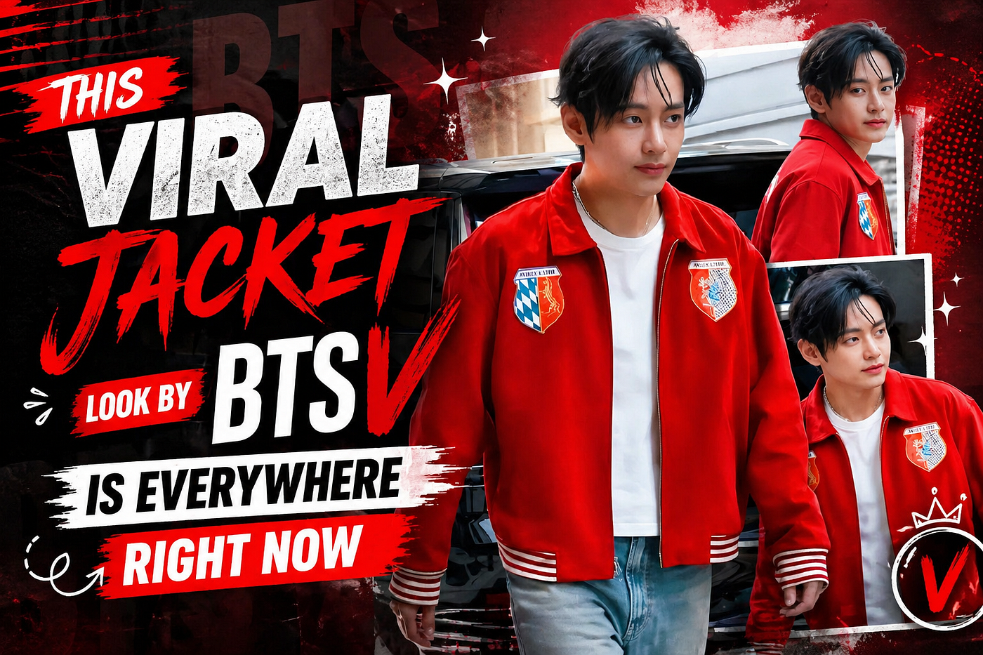 This Viral Jacket Look by BTS V Is Everywhere Right Now
