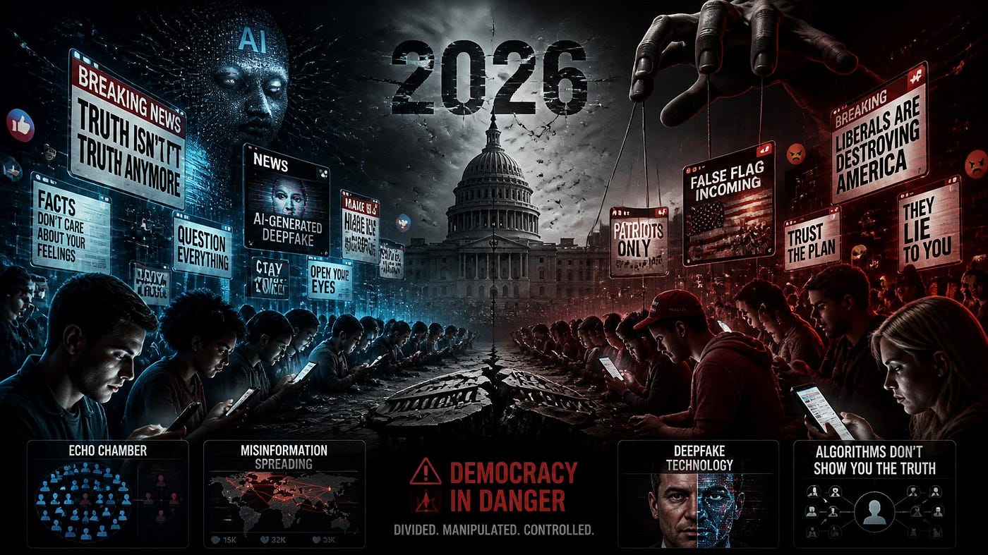 AI, Misinformation, and Societal Polarization: Safeguarding Democracy in 2026