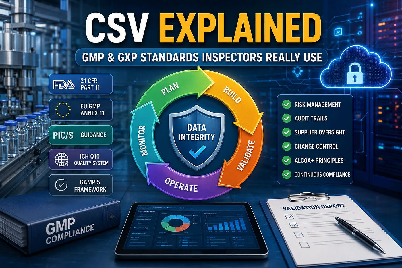 CSV Explained: GMP & GxP Standards Inspectors Really Use