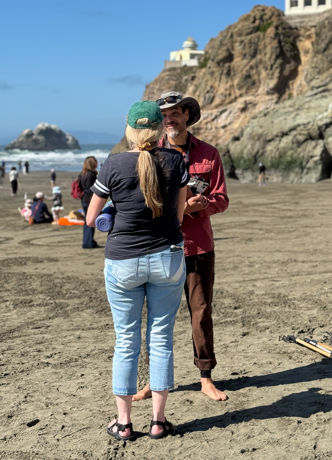 Ocean Beach goes full crop circle at this massive sand art gathering