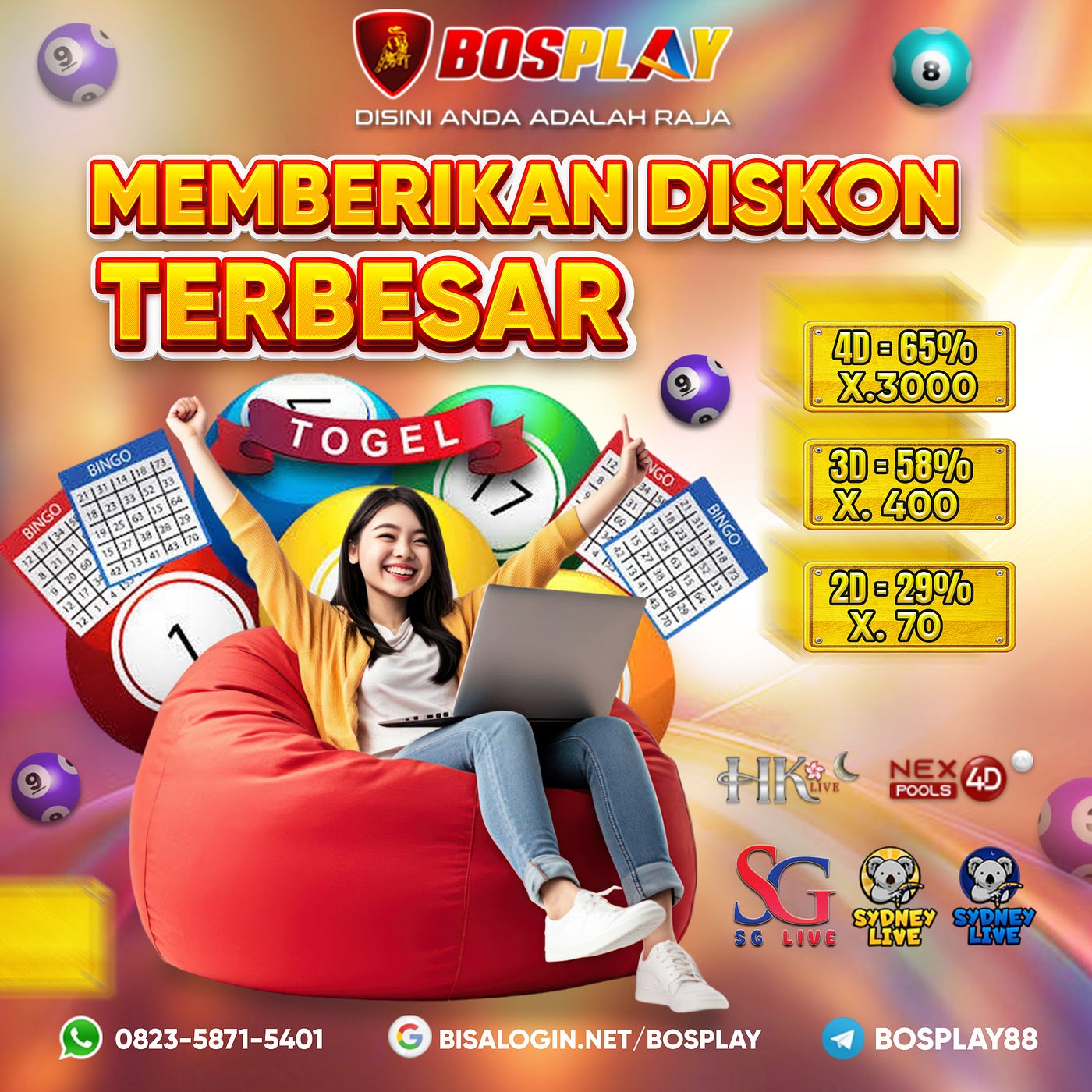 BOSPLAY88 BANDAR TOGEL ONLINE DENGAN DISKON TERBESAR 2025
