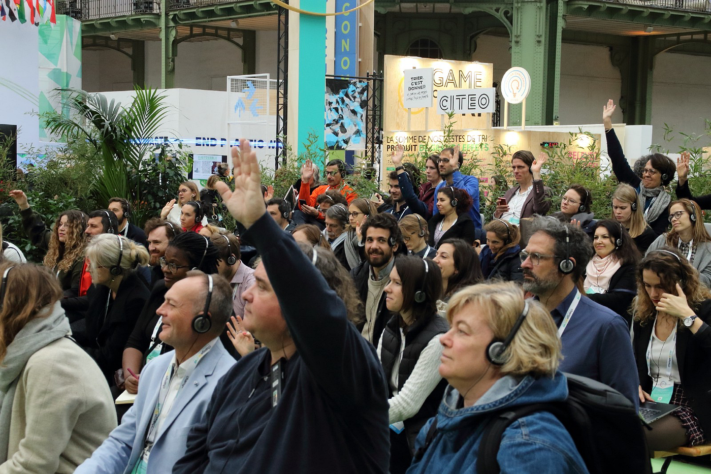 “Pitch garden” au sommet ChangeNOW, Grand Palais, Paris, février 2020