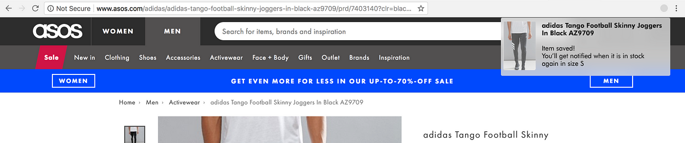 The feature I wish ASOS had. Or: Why do we need to enter the site… | by  Omri Lachman | Medium