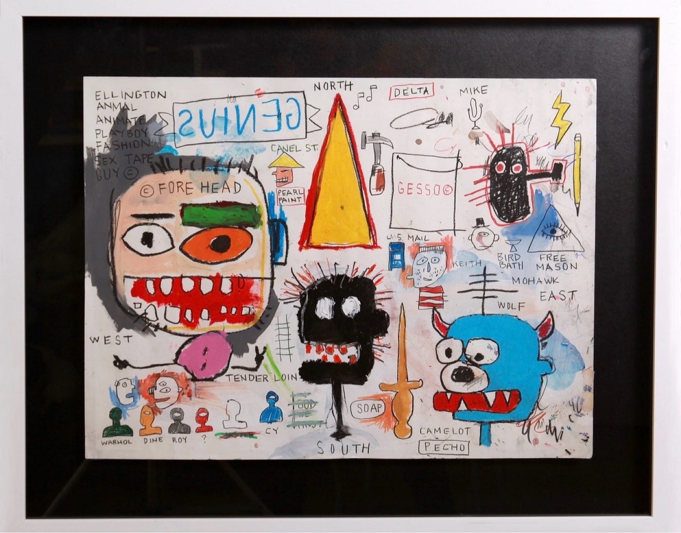 Jean-Michel Basquiat 95 Masterworks Collection: Titled: Genius