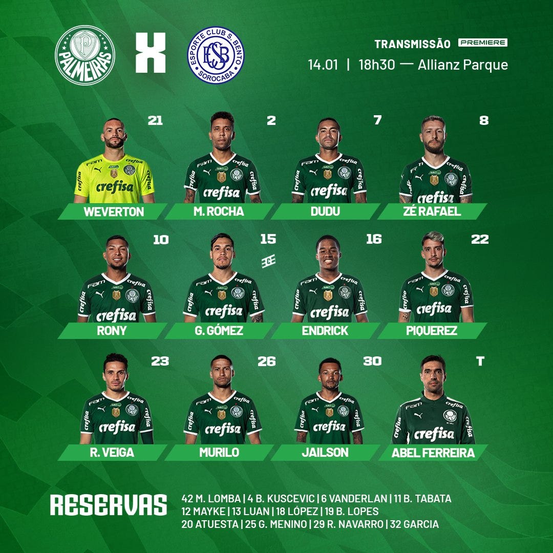 Atuesta marca pela primeira vez com a camisa do Palmeiras