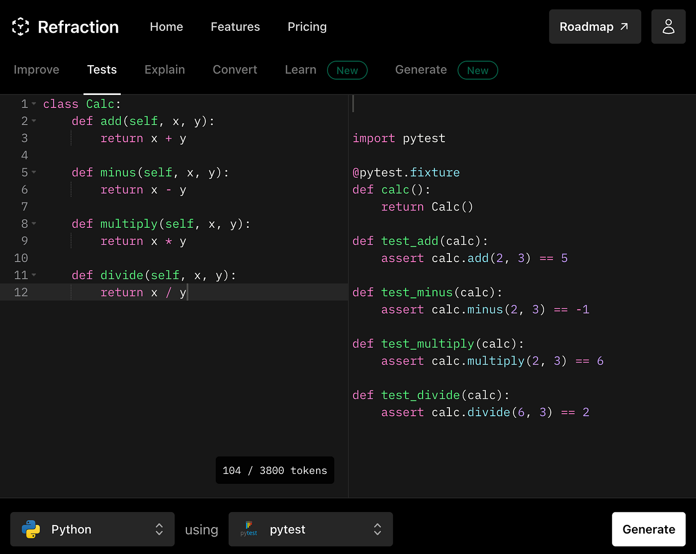 AIテストツールRefractionを使ったユニットテストの考察. こんにちは 