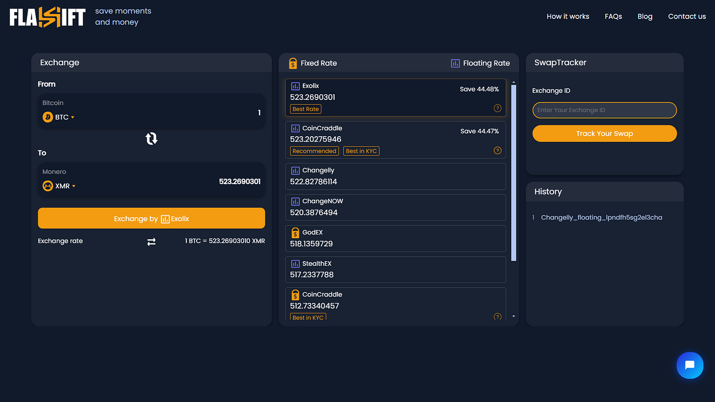 How to Swap BTC to XMR (Bitcoin to Monero) without KYC | by Flashift |  Medium