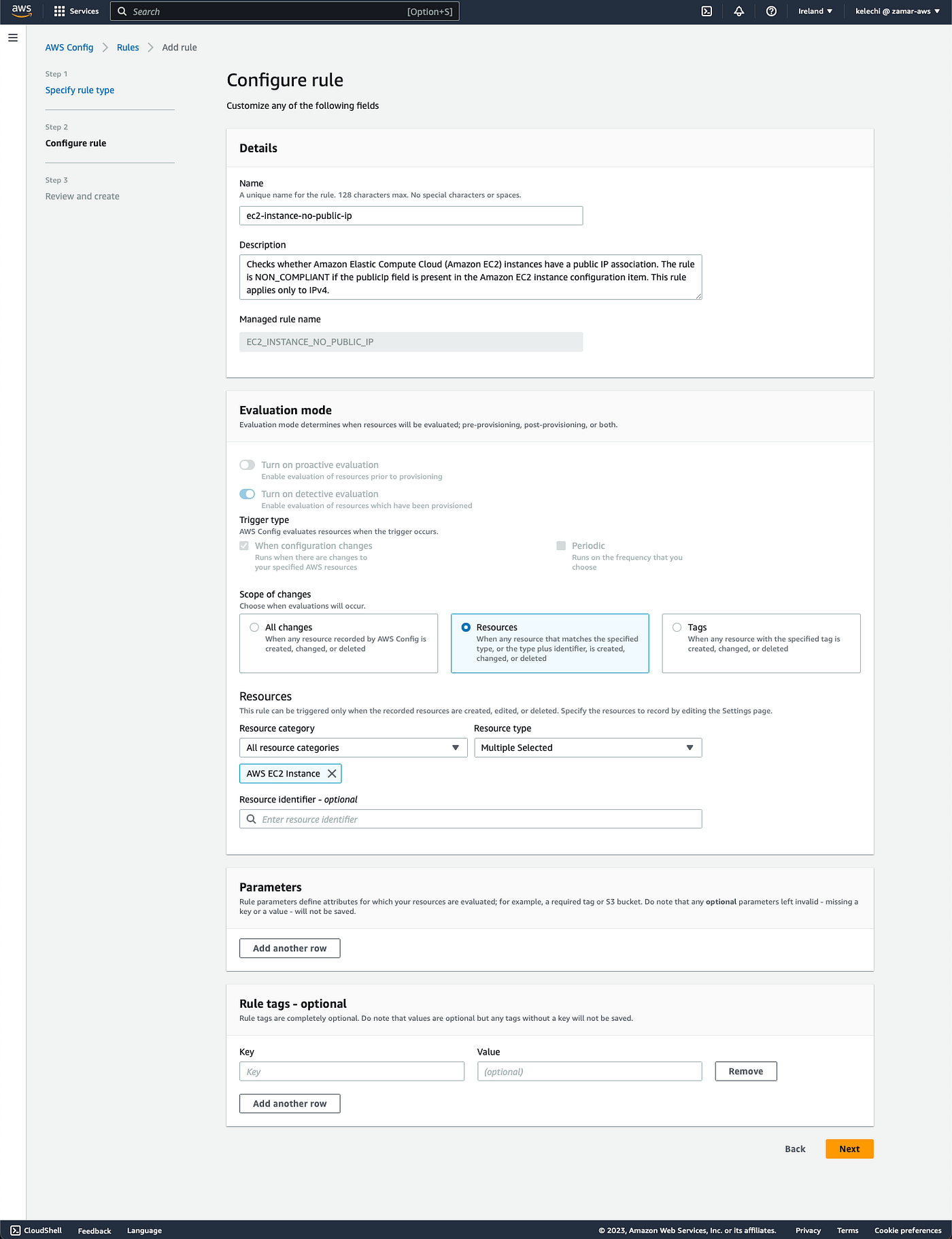 Using AWS Config for Compliance Check — use cases EC2 and S3 bucket.