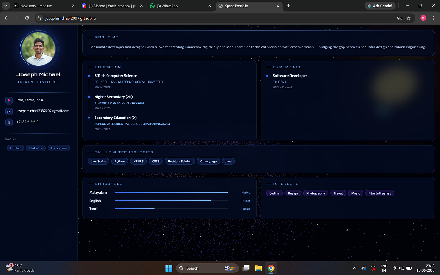 The Day I Published My First Website