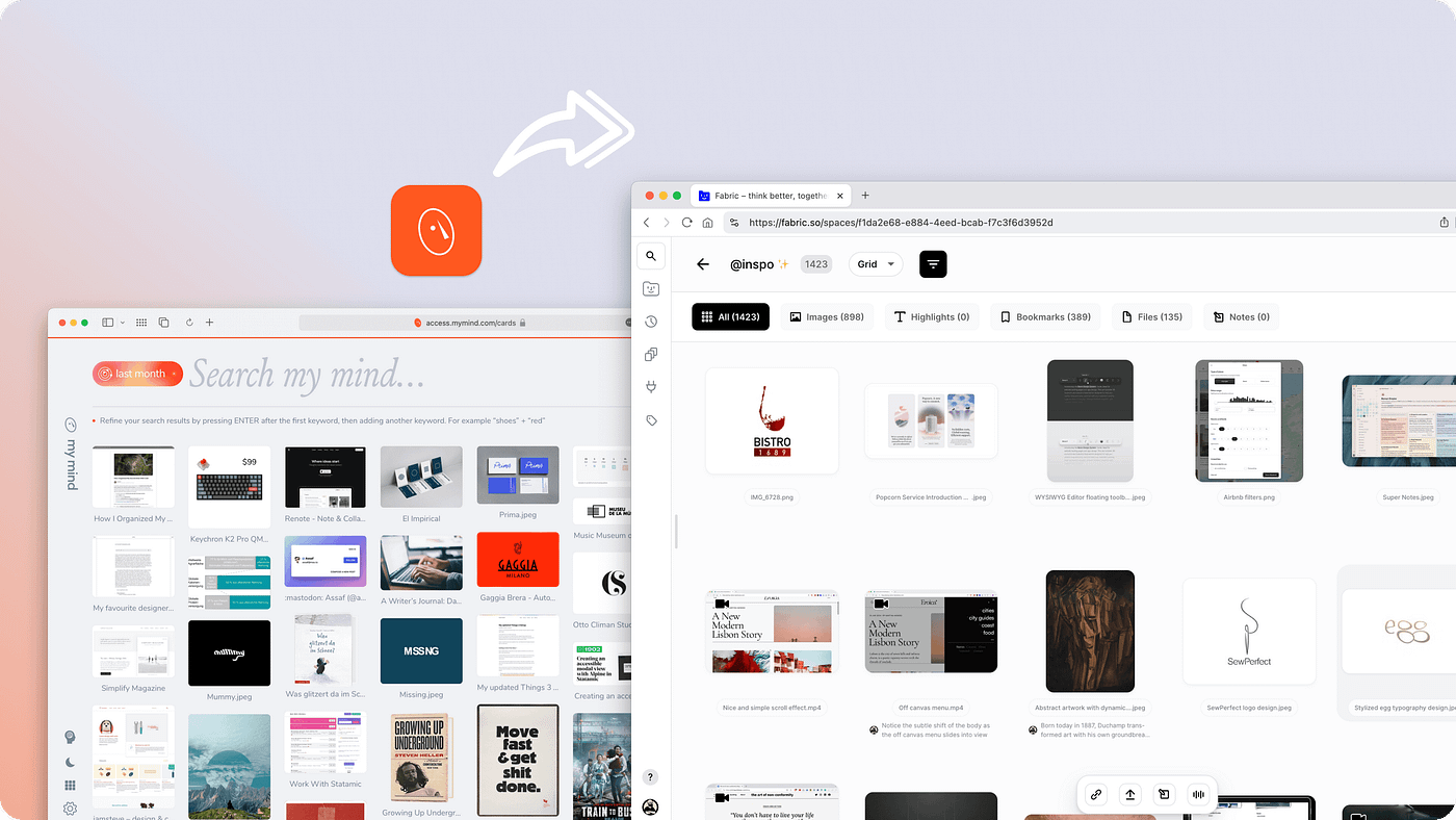 Beyond Beautiful Interfaces: From MyMind to Fabric