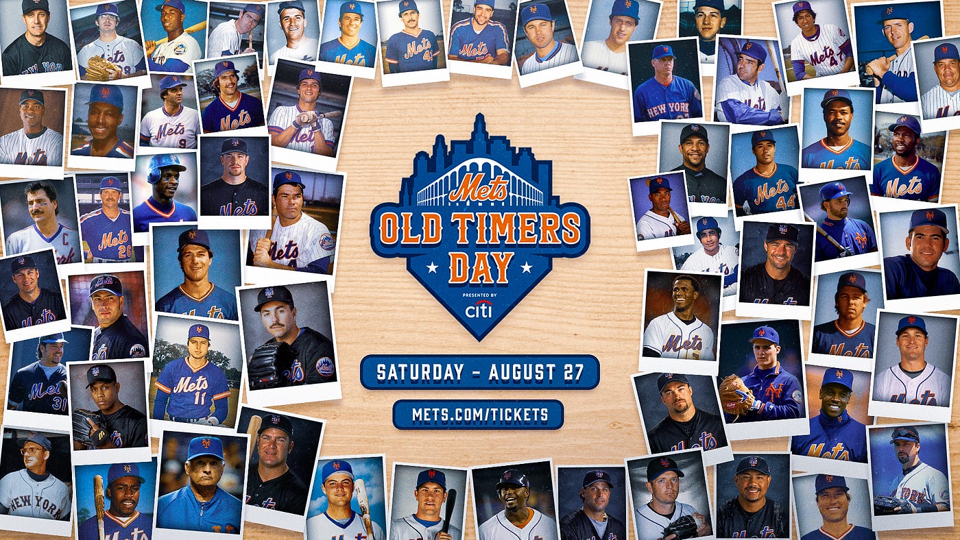 METS ANNOUNCE ROSTER FOR OLD TIMERS' DAY PRESENTED BY CITI