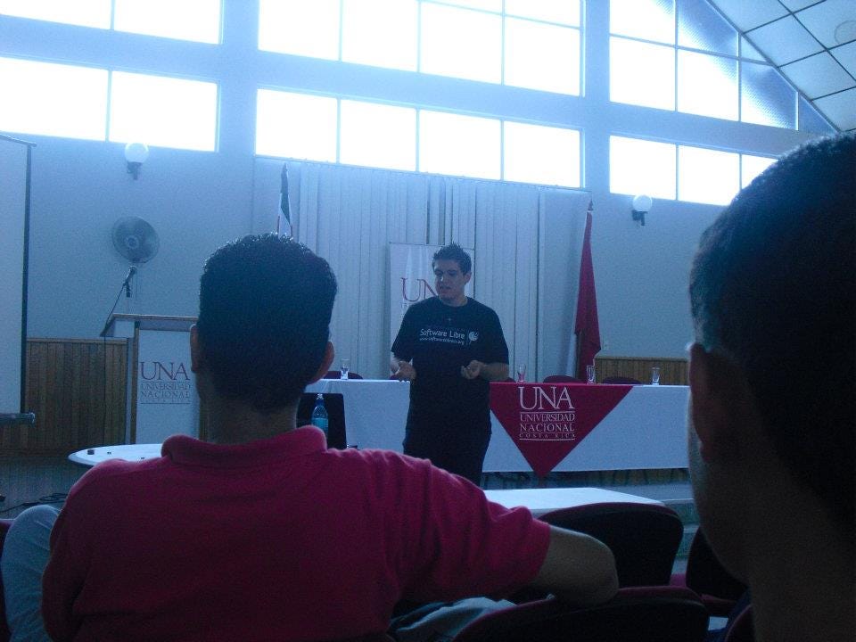 My first presentation in Public, 19 years old