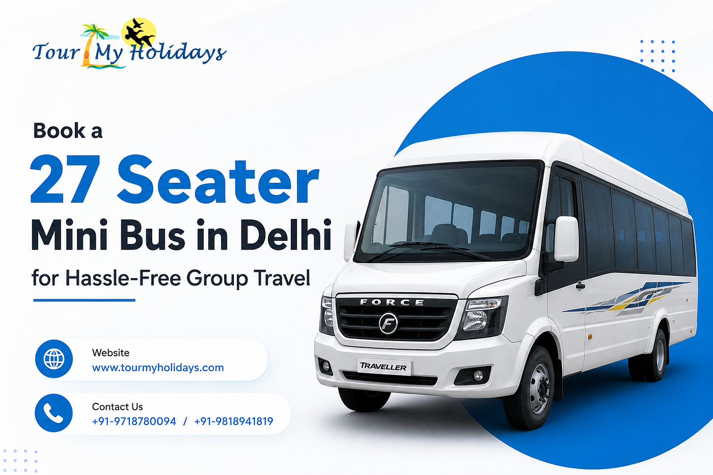 Book a 27 Seater Mini Bus in Delhi for Hassle-Free Group Travel