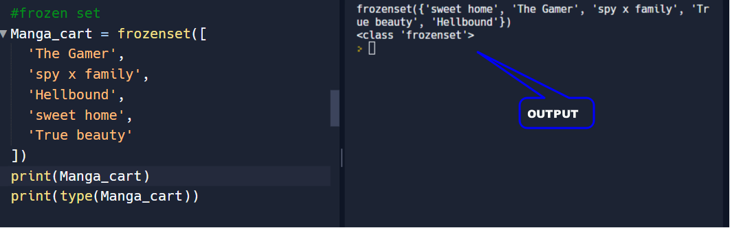 Frozenset Python 3