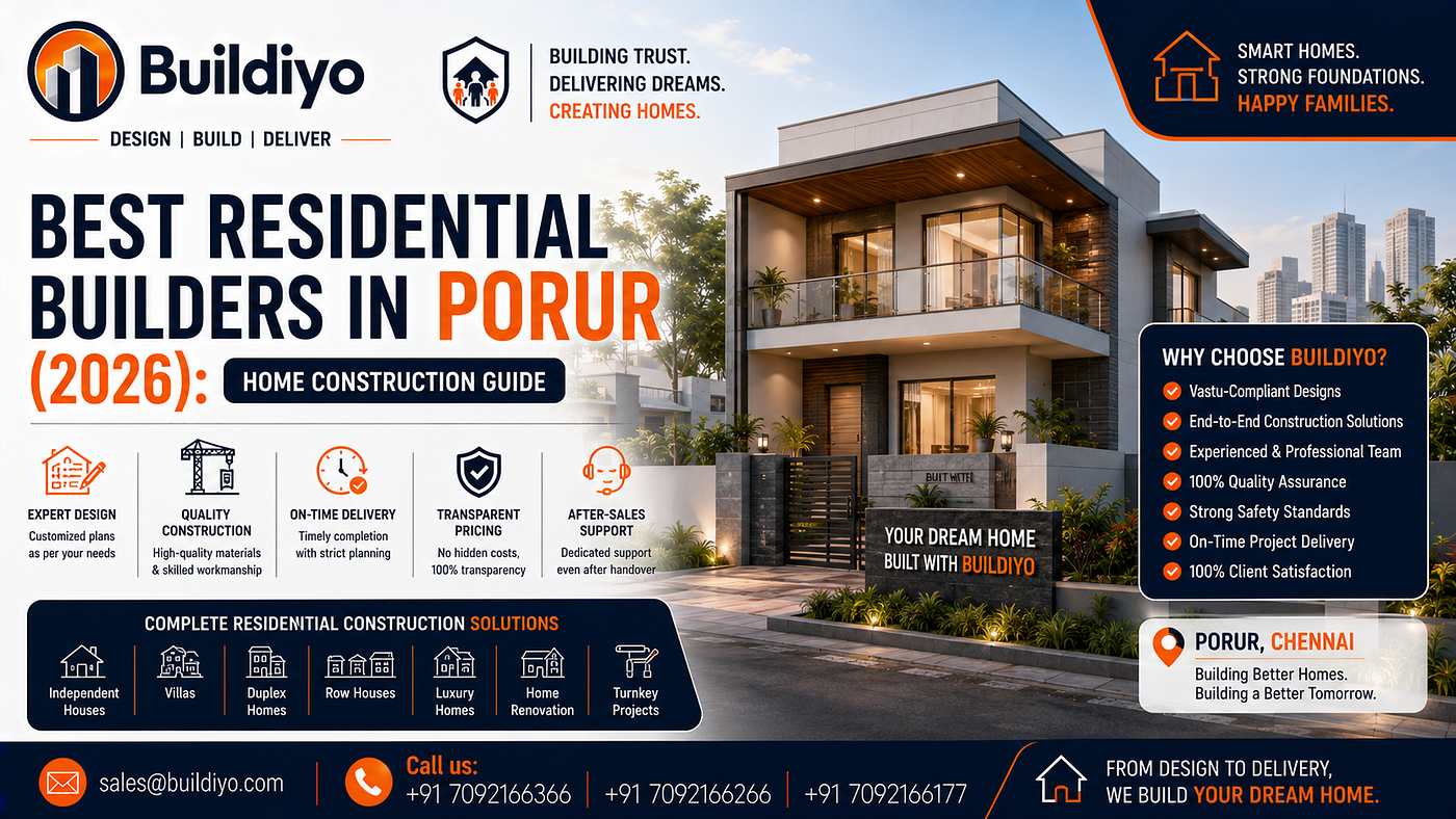 Best Residential Builders in Porur (2026): Home Construction Guide