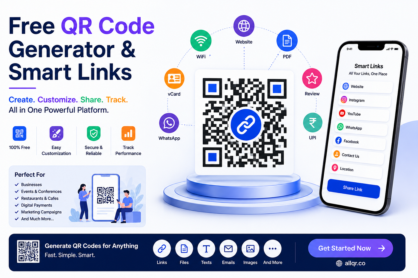 Free QR Code Generator & Smart Links: A Smarter Way to Share Information