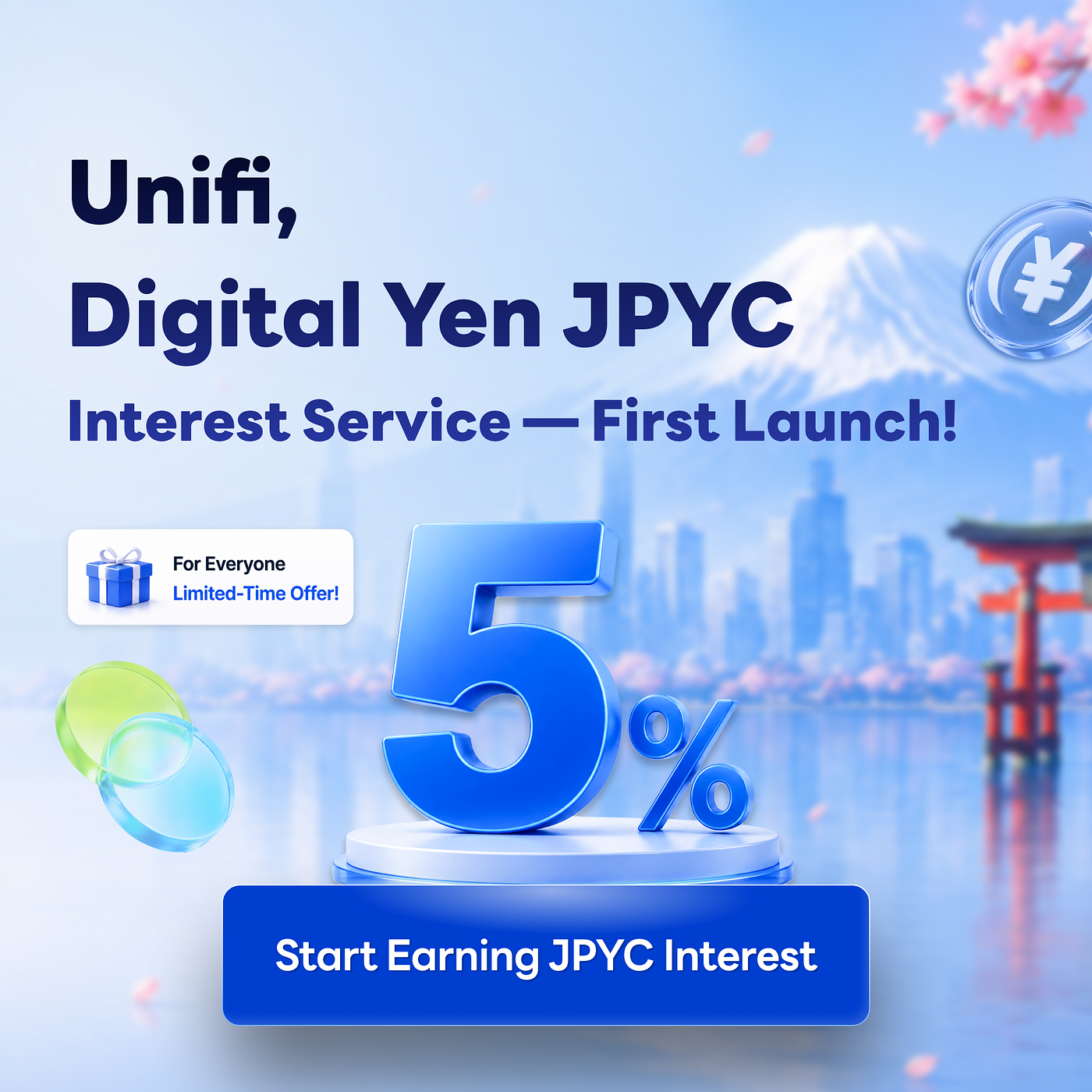 JPYC Interest Service Now Live & Special 5% Annual Interest Rate Event