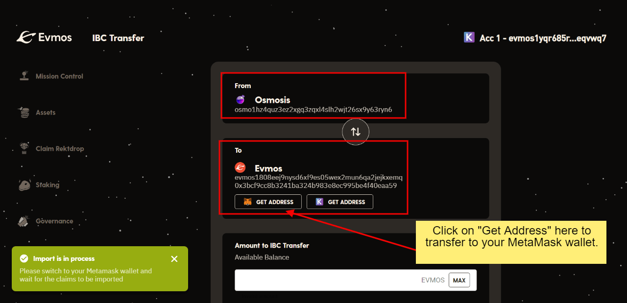 How to Transfer EVMOS Token From Crypto Exchange (Binance, Coinbase, CEX)  to MetaMask | by Melvin Wong | Medium