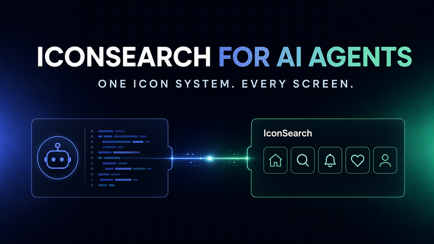 AI Coding Agents Can Build the Interface. Now They Can Use a Real Icon System.