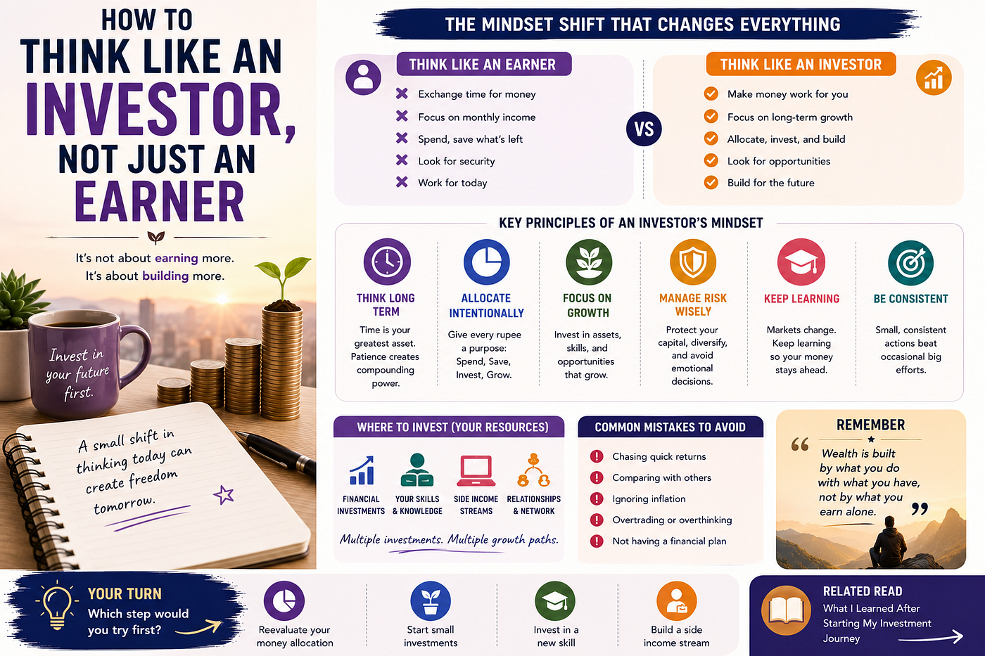 How to Think Like an Investor, Not Just an Earner